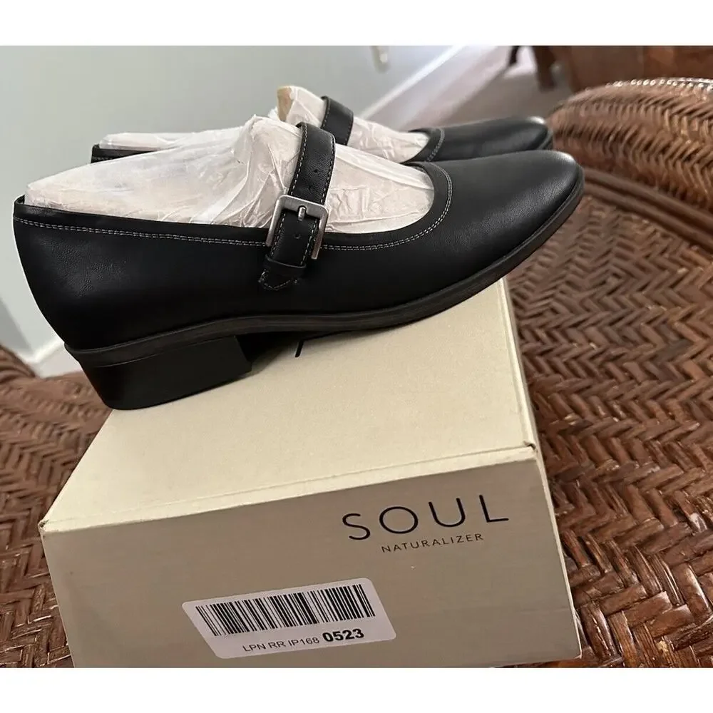 Soul Naturalizer Ramona Women's Black Mary Jane Flats US Size 7W - Picture 5 of 10